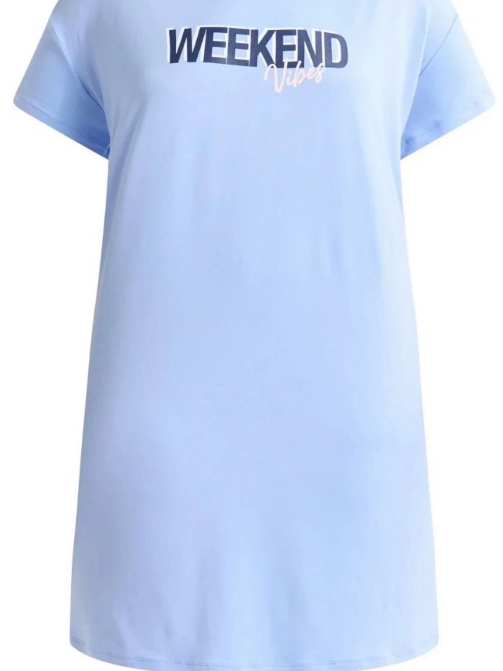Weekend Vibes Light Blue Women's Sleep Tee
